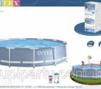 Бассейн каркасный + фильтр-насос 366х76см Intex 26712/28212. Киев. фото 1 Бассейн каркасный + фильтр-насос 366х76см Intex 26712/28212. Киев. фото 1