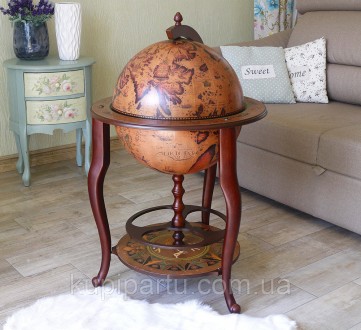 Глобус бар напольный Континенты кофейный сфера 45 см Гранд Презент 45046N-M. Киев. фото 1