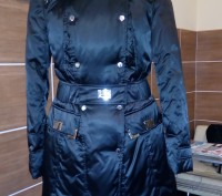 Пальто утепленное женское Roccobarocco Оригинал. 44 размер черного цвета, стильн. . фото 6