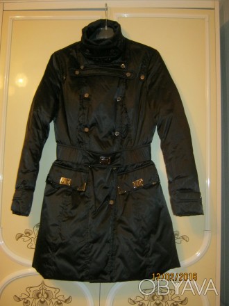 Пальто утепленное женское Roccobarocco Оригинал. 44 размер черного цвета, стильн. . фото 1