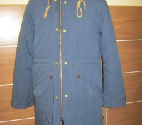 утепленная куртка /пуховик, Индия, размер М синего цвета на стеганой подкладке с. . фото 3