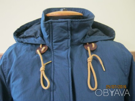 утепленная куртка /пуховик, Индия, размер М синего цвета на стеганой подкладке с. . фото 1