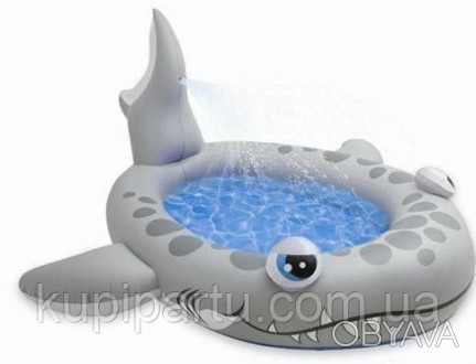 Детский надувной бассейн "Акула" Intex 57433Детский надувной бассейн Intex 57433. . фото 1