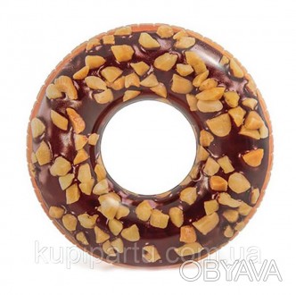 Надувной шоколадный пончик для настоящих сладкоежек. Этот круг очень реалистично. . фото 1