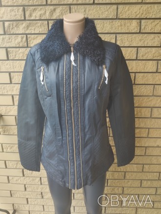 Куртка женская из экокожи OS изготовлена из искусственной кожи высокого качества. . фото 1