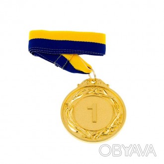 Тип: наградная медальДиаметр: 60 мм.Толщина: 3 мм.Лента: желто/голубая, ширина 2. . фото 1