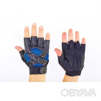 Тип перчаток: спортивные;Пол: унисекс;Материал: кожзам;Размер: L-XL;Пальцы: откр. . фото 1