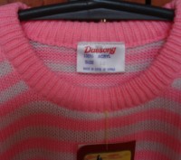 Кофточка розового цвета в полосочку для девочки, размер 34. Производитель - DAES. . фото 5