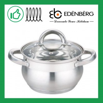 Кастрюля с крышкой Edenberg 2.9 л (EB-3724). Київ. фото 1