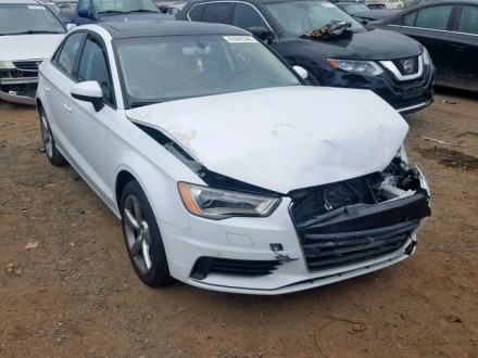 2016 Audi A3 Premium, 2.0L 4, 54528 км, Белый Седан 4-дверный. Київ. фото 1 2016 Audi A3 Premium, 2.0L 4, 54528 км, Белый Седан 4-дверный. Київ. фото 1