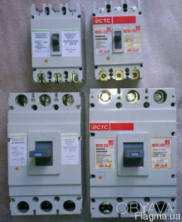 автоматический выключатель 630а, кроме того 3 таких же автомата с регулировкой п. . фото 1