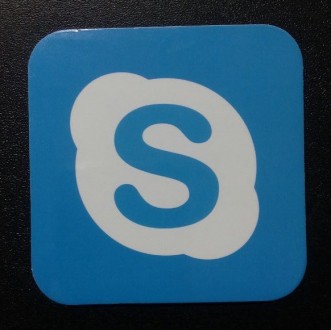 Стикер этикетка наклейка самоклейка Skype (6см х 6см). Новомосковск. фото 1 Стикер этикетка наклейка самоклейка Skype (6см х 6см). Новомосковск. фото 1