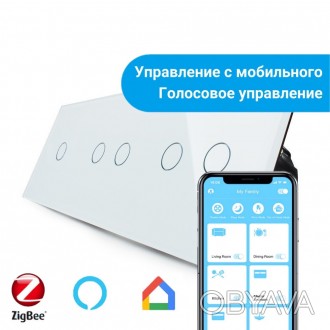 
Сенсорный выключатель Livolo ZigBee на 1 канал, модель Livolo VL-C701Z
Настенны. . фото 1