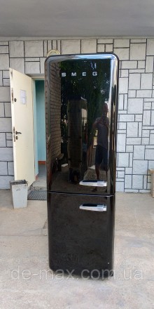 Ексклюзивный холодильник в ретро стиле Смег Smeg FAB32LNE1 Черный А+++ No Frost
. . фото 3