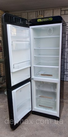 Ексклюзивный холодильник в ретро стиле Смег Smeg FAB32LNE1 Черный А+++ No Frost
. . фото 5