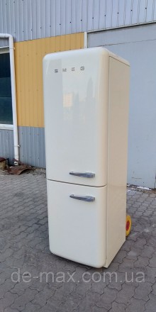 Ексклюзивный бежевый холодильник в ретро стиле Смег SMEG FAB 32 LPN1 No Frost A+. . фото 3
