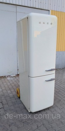 Ексклюзивный бежевый холодильник в ретро стиле Смег SMEG FAB 32 LPN1 No Frost A+. . фото 5