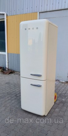 Ексклюзивный бежевый холодильник в ретро стиле Смег SMEG FAB 32 LPN1 No Frost A+. . фото 8