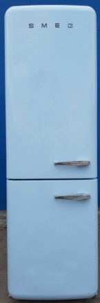 Ексклюзивный холодильник в ретро стиле Смег Smeg FAB32RAZN1 голубой А++ No Frost. . фото 2