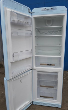 Ексклюзивный холодильник в ретро стиле Смег Smeg FAB32RAZN1 голубой А++ No Frost. . фото 6