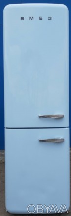 Ексклюзивный холодильник в ретро стиле Смег Smeg FAB32RAZN1 голубой А++ No Frost. . фото 1