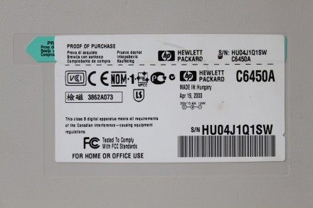 Принтер HP DeskJet 610C

- Основные Технические Характеристики: Hewlett Packar. . фото 9