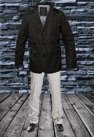 Нова, вітровка/куртка/піджак насиченого чорного та темно-зеленого кольору з бірк. . фото 7