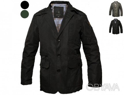 Нова, вітровка/куртка/піджак насиченого чорного та темно-зеленого кольору з бірк. . фото 1