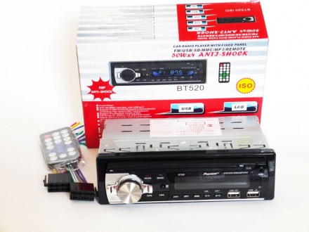 Автомагнитола Pioneer BT520 ISO - MP3+FM+2xUSB+SD+AUX + BLUETOOTH (копия)
Pione. . фото 2