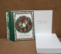 Набор рождественских открыток Caspari в коробке, открыток - 19 штук, конвертов -. . фото 2