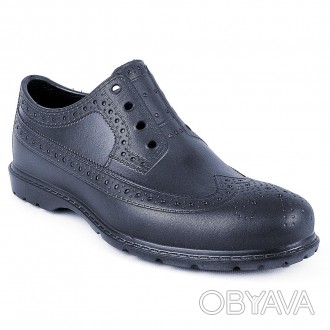 Мужские темно-синие непромокаемые туфли оксфорды из пены EVA удобны и практичны.. . фото 1
