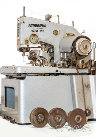 Петельный полуавтомат, производственная швейная машина Minerva 62761-P2. 
Глазк. . фото 1