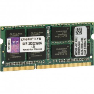 Модуль памяти для ноутбука SoDIMM DDR3 8GB 1333 MHz Kingston (KVR1333D3S9/8G). Київ. фото 1 Модуль памяти для ноутбука SoDIMM DDR3 8GB 1333 MHz Kingston (KVR1333D3S9/8G). Київ. фото 1