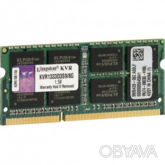Модуль памяти для ноутбука SoDIMM DDR3 8GB 1333 MHz Kingston (KVR1333D3S9/8G)
Ти. . фото 1