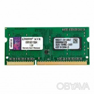 Модуль памяти для ноутбука SoDIMM DDR3 4GB 1600 MHz Kingston (KVR16S11S8/4)
Тип . . фото 1