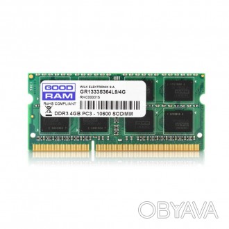 Модуль памяти для ноутбука SoDIMM DDR3L 2GB 1600 MHz GOODRAM (GR1600S3V64L11/2G). . фото 1
