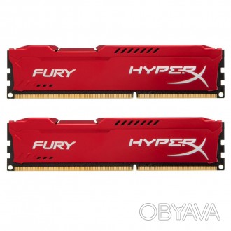 Модуль памяти для компьютера DDR3 8Gb (2x4GB) 1866 MHz HyperX Fury Red Kingston . . фото 1
