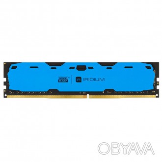 Модуль памяти для компьютера DDR4 8GB 2400 MHz Iridium Blue GOODRAM (IR-B2400D46. . фото 1
