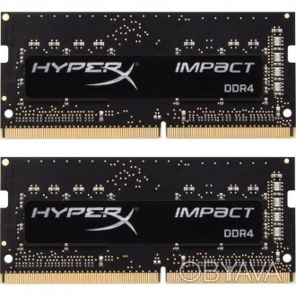 Модуль памяти для ноутбука SoDIMM DDR4 8GB (2x4GB) 2400 MHz HyperX Impact Kingst. . фото 1