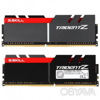 Модуль памяти для компьютера DDR4 16GB (2x8GB) 3000 MHz TridentZ Black G.Skill (. . фото 1