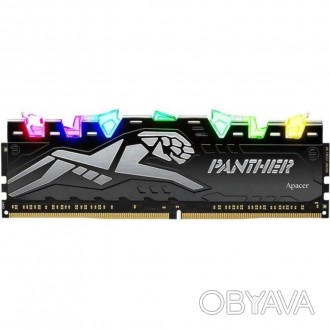 Модуль памяти для компьютера DDR4 8GB 3200 MHz Panther Rage RGB Silver Apacer (E. . фото 1