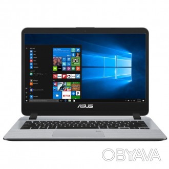 Ноутбук ASUS X407MA (X407MA-EB218)
Диагональ дисплея - 14", разрешение - FullHD . . фото 1