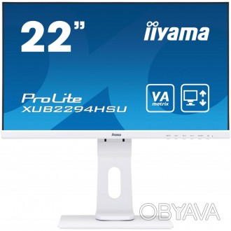 Монитор iiyama XUB2294HSU-W1
Диагональ дисплея - 21.5", Тип матрицы - VA, Максим. . фото 1