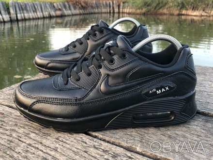 Женские подростковые кроссовки Nike Air Max 90 черные
Стильные подростковые крос. . фото 1
