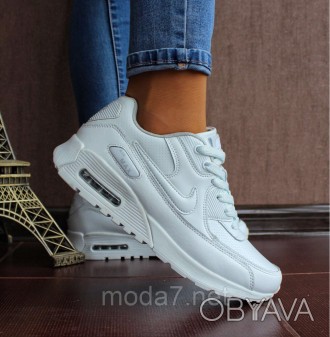 Женские подростковые кроссовки Nike Air Max 90 белые
Стильные подростковые кросс. . фото 1