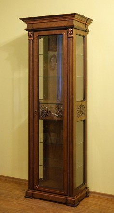 Цена в объявлении указана за малую угловую витрину Эдельвейс в древесном цвете б. . фото 5