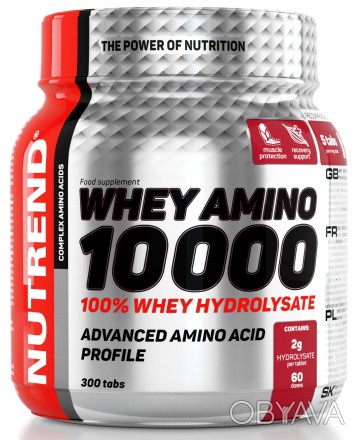 Nutrend Whey Amino 10000 300 табл - 100 % WHEY HYDROLYSATE
Whey Amino ― 10. . фото 1