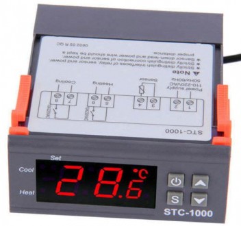 Термостат, терморегулятор STC-1000
Терморегулятор электронный (термостат) STC-10. . фото 2