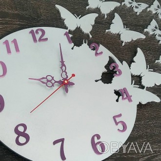 Часы настенные Бабочки
Это оригинальные интерьерные часы, произведенные и собран. . фото 1