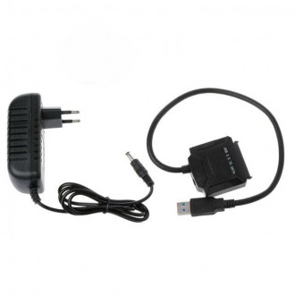Переходник для жесткого диска USB 3.0 - SATA с блоком питания, 2.5", 3.5". Миколаїв. фото 1 Переходник для жесткого диска USB 3.0 - SATA с блоком питания, 2.5", 3.5". Миколаїв. фото 1